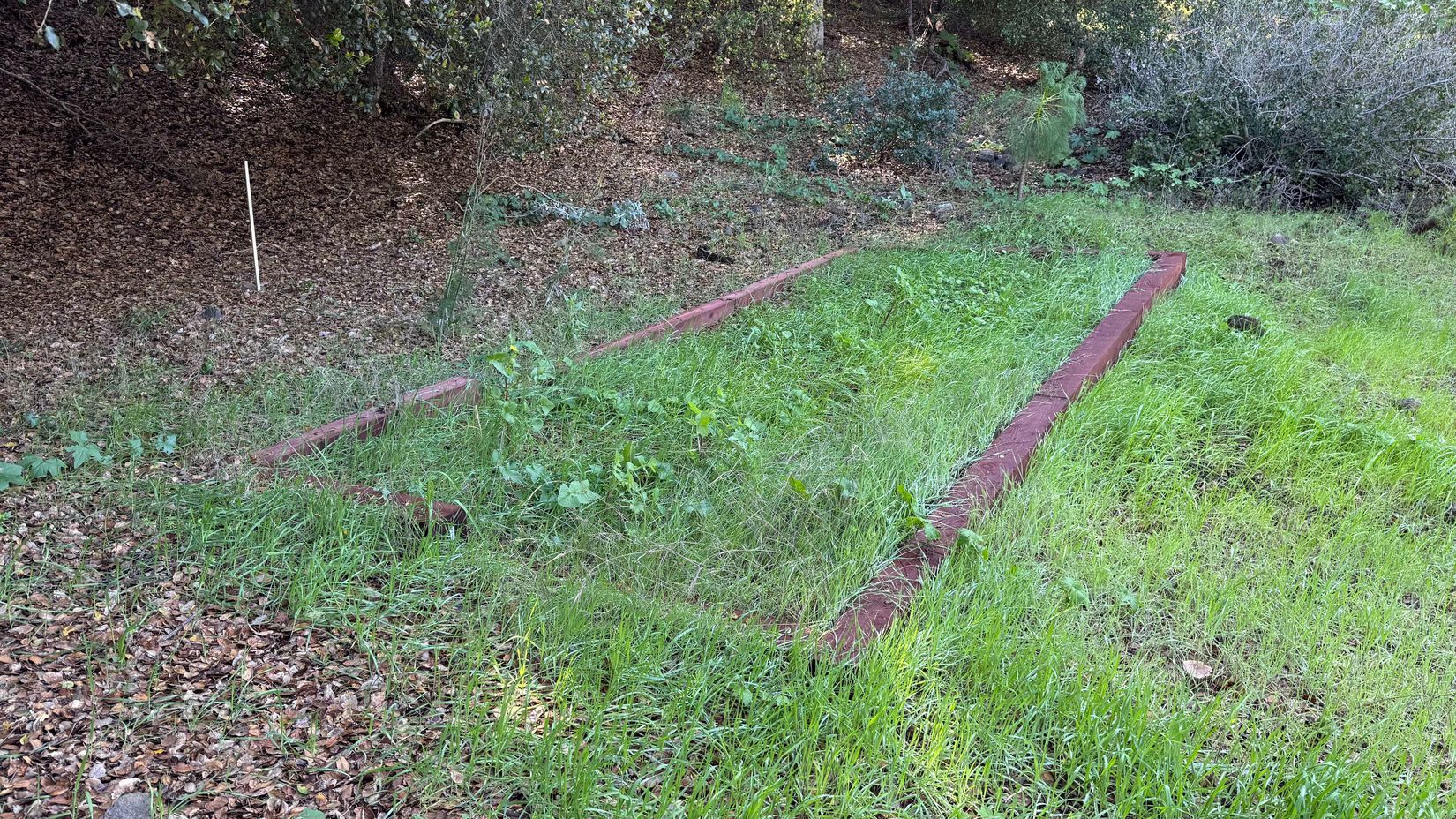 Tent pad after delay in acquiring materials