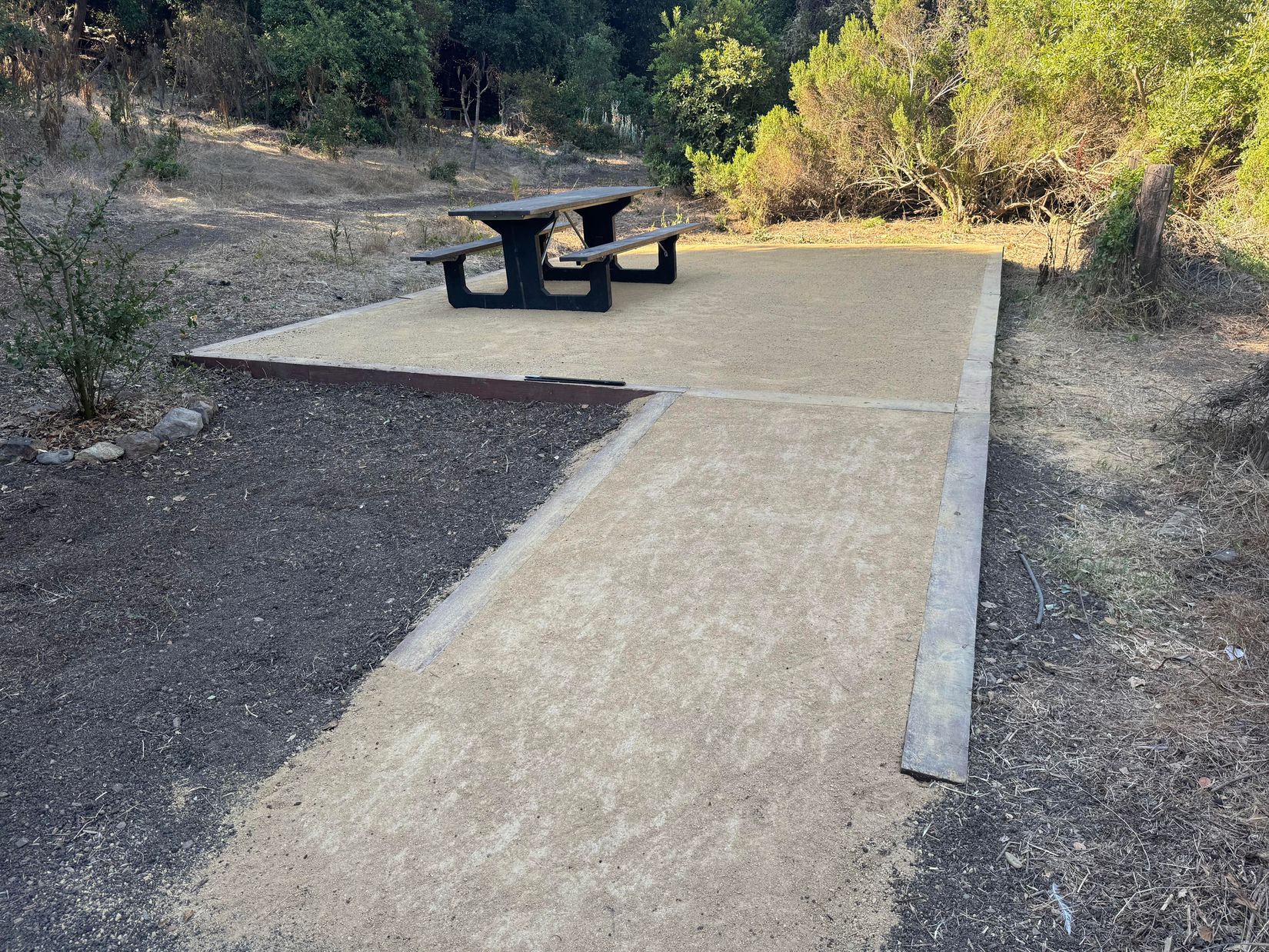 Another finished tent pad