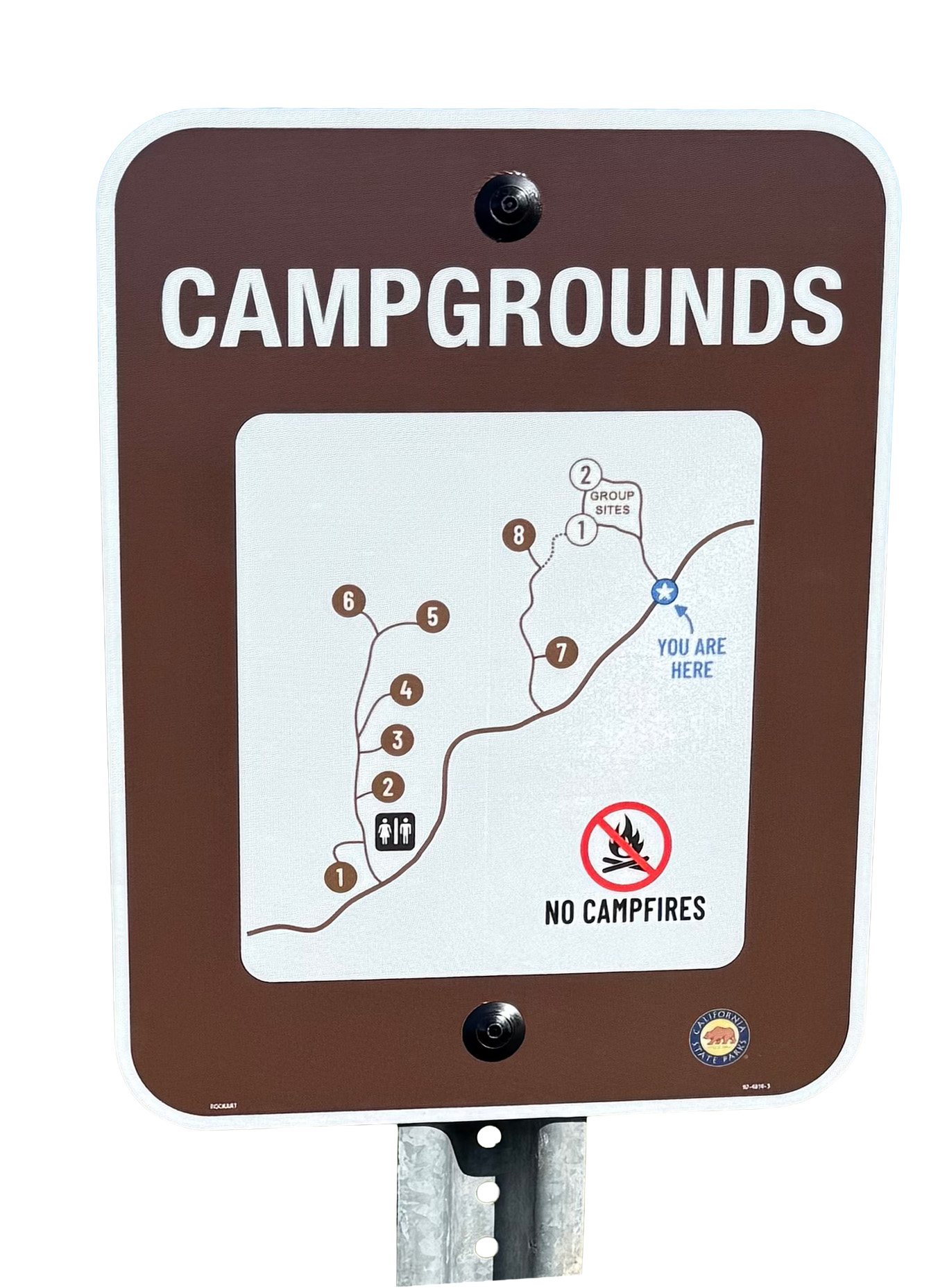 Campground directional signage