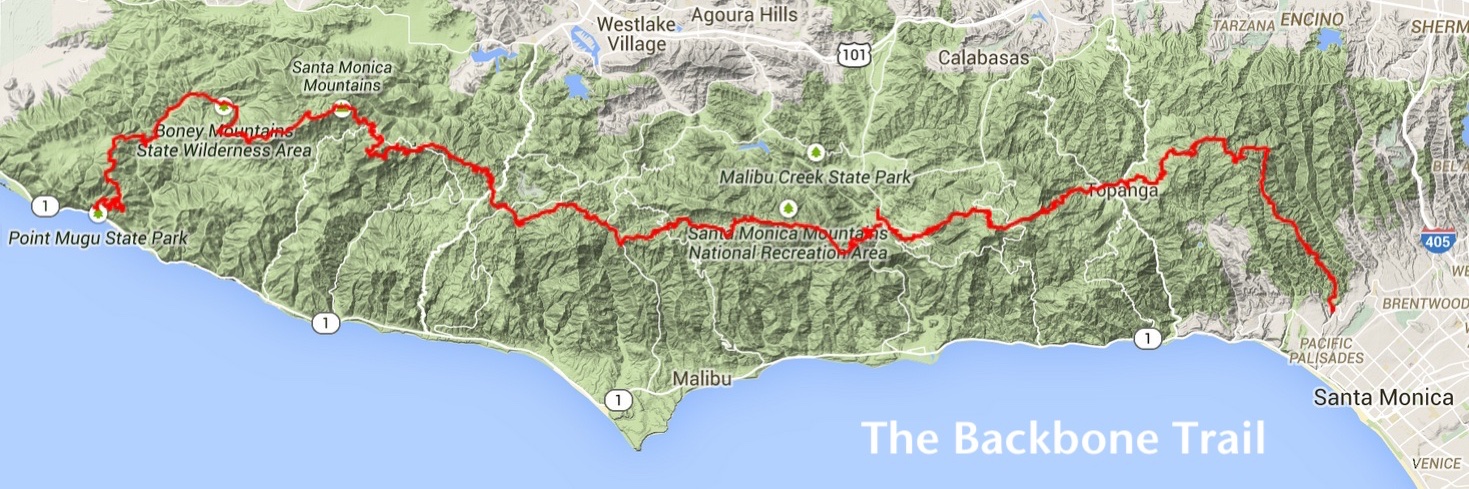Santa Monica Mountains Trail Map Ron Webster, Prolific Trail Builder
