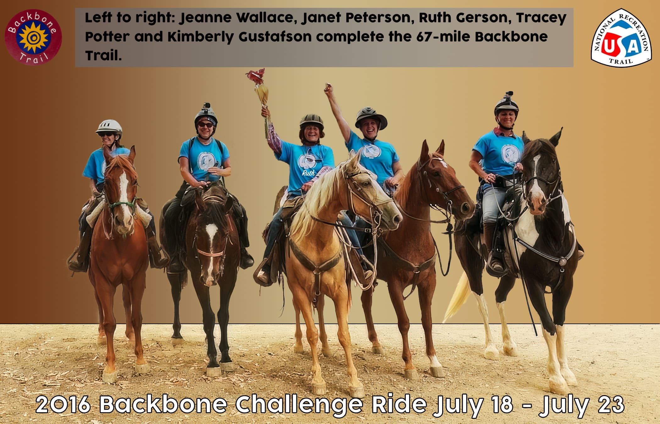Riders on the backbone trail