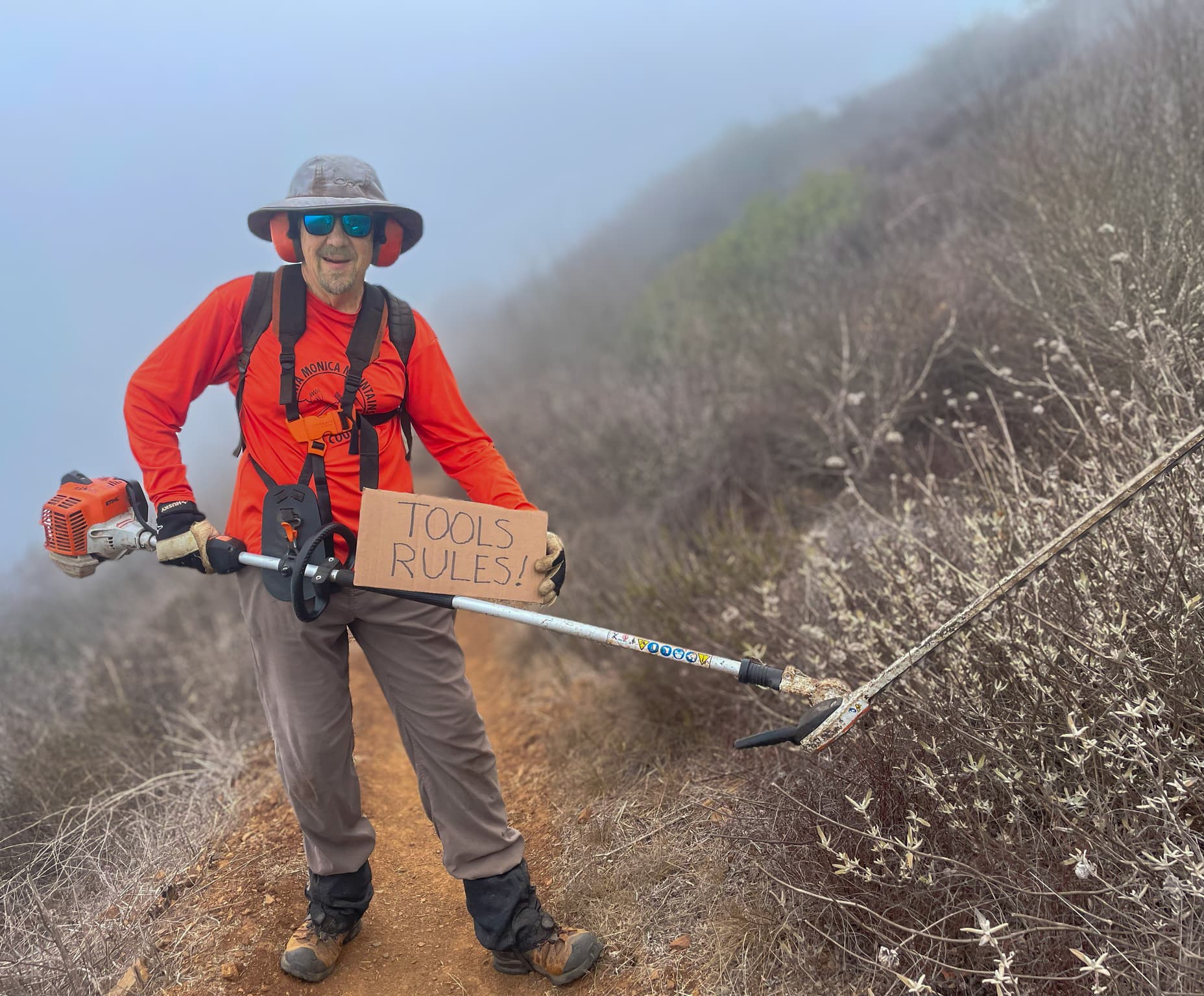 Crew Posing on trail.