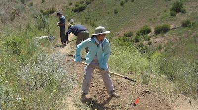 image of trail work